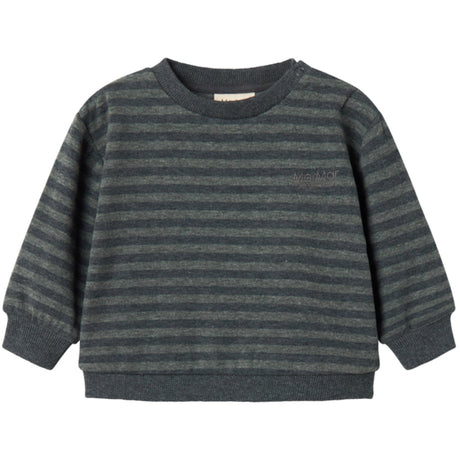 MarMar Modal Sweat Forest Stripe Mel. Tammas B Bluse
