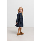 MarMar Chambray Dark Blue Stripe Dagmara Scallop Kjole