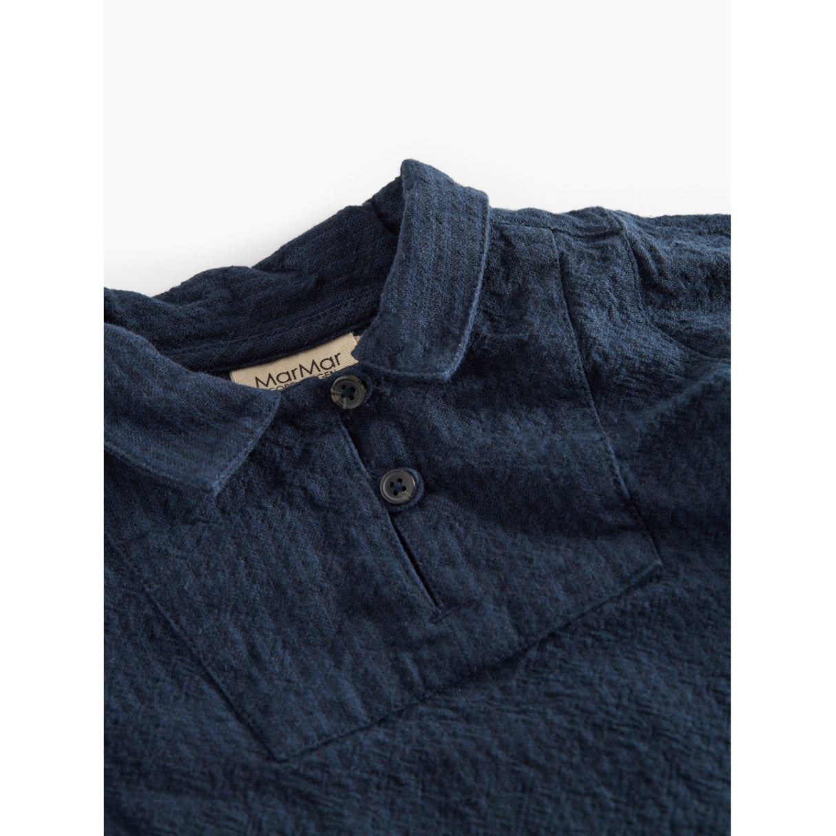 MarMar Chambray Dark Blue Stripe Tovas Bluse