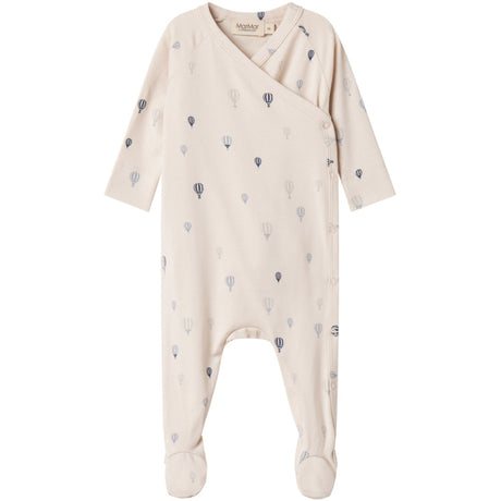 MarMar New Born Modal Smooth Print Air Balloon Rubello Onesies