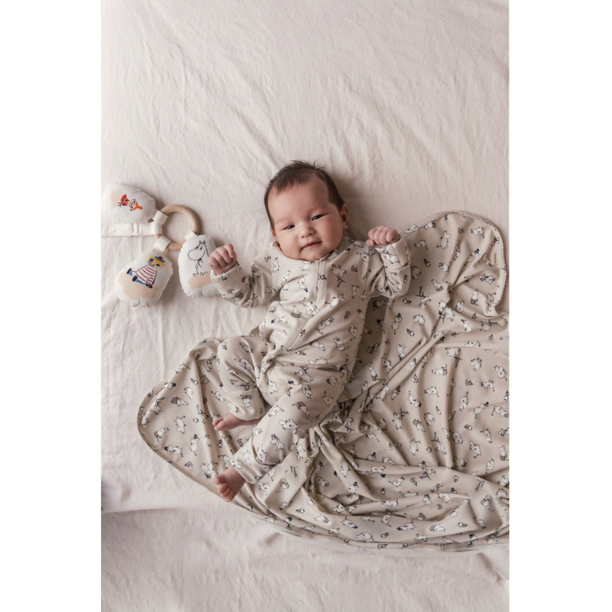 MarMar New Born Modal Smooth Print Moomin Alida Tæppe