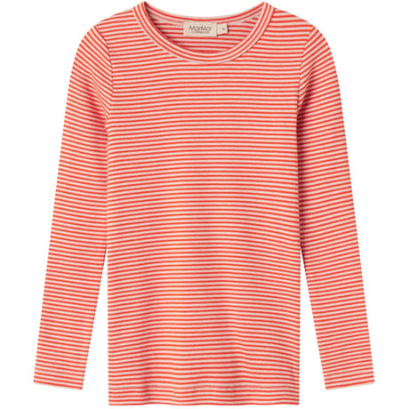 MarMar Modal Fine Rib Red Stripe Tani Bluse