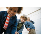 MarMar Seersucker Check Pilot Navy Check Airo Tørklæde