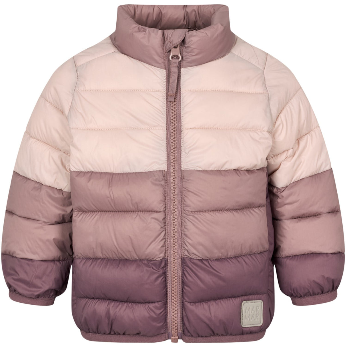 MarMar Vegan Puffer Plum Shadow Block Owe Jakke