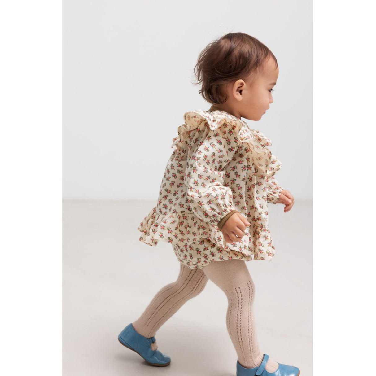 MarMar Poplin Japanese Flower Dalin Kjole