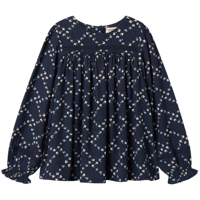 MarMar Viscose Twill French Flower Tuka LS Bluse