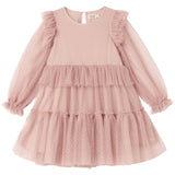 MarMar Tulle Dotty Faded Rose Doth LS Kjole