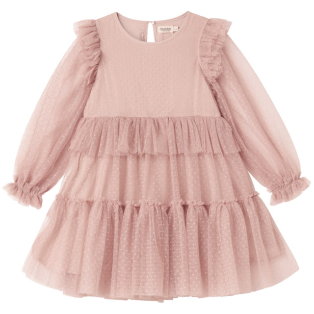 MarMar Tulle Dotty Faded Rose Doth LS Kjole