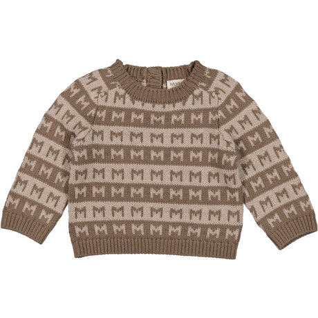 MarMar Heavy Knit Pattern Terre Stripe Talmi B Strik Bluse