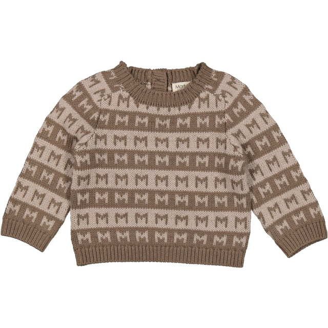 MarMar Heavy Knit Pattern Terre Stripe Talmi B Strik Bluse