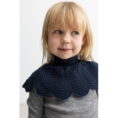 MarMar Light Cotton Wool Lace Ink Strikket Halsedisse