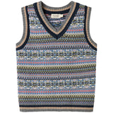 MarMar Light Cotton Wool Fair Isle Fair Isle Taj Strikket Vest