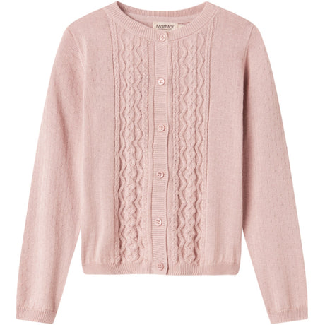 MarMar Modal Mix Cable Faded Rose Tilda Strik Cardigan