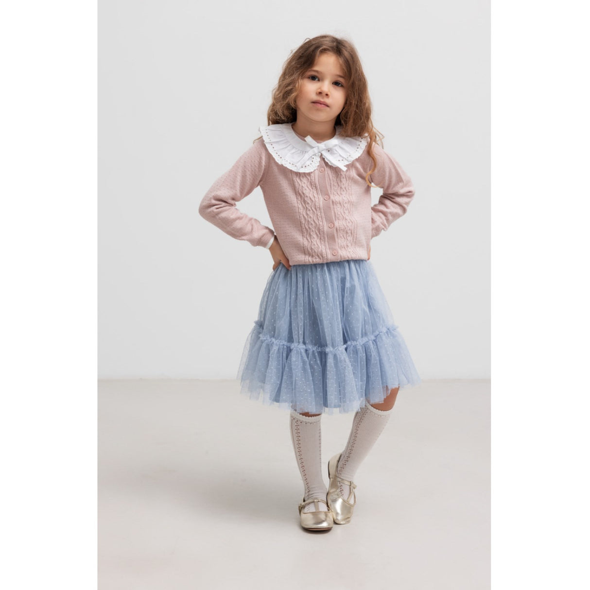 MarMar Modal Mix Cable Faded Rose Totti Strik Cardigan