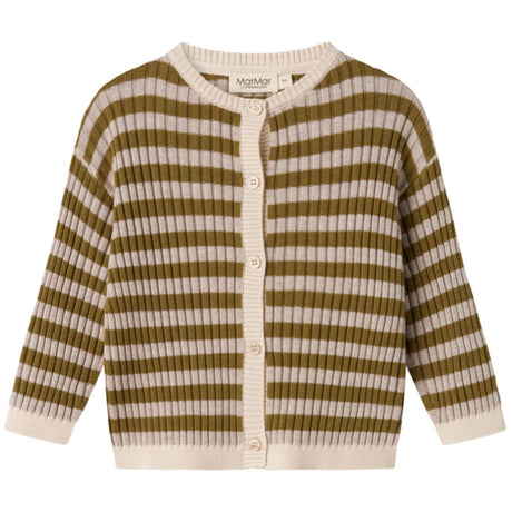 MarMar Modal Mix Stripe Cashew Mel. Stripe Tob Strik Cardigan
