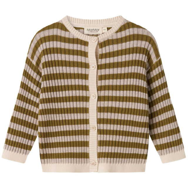 MarMar Modal Mix Stripe Cashew Mel. Stripe Tob Strik Cardigan