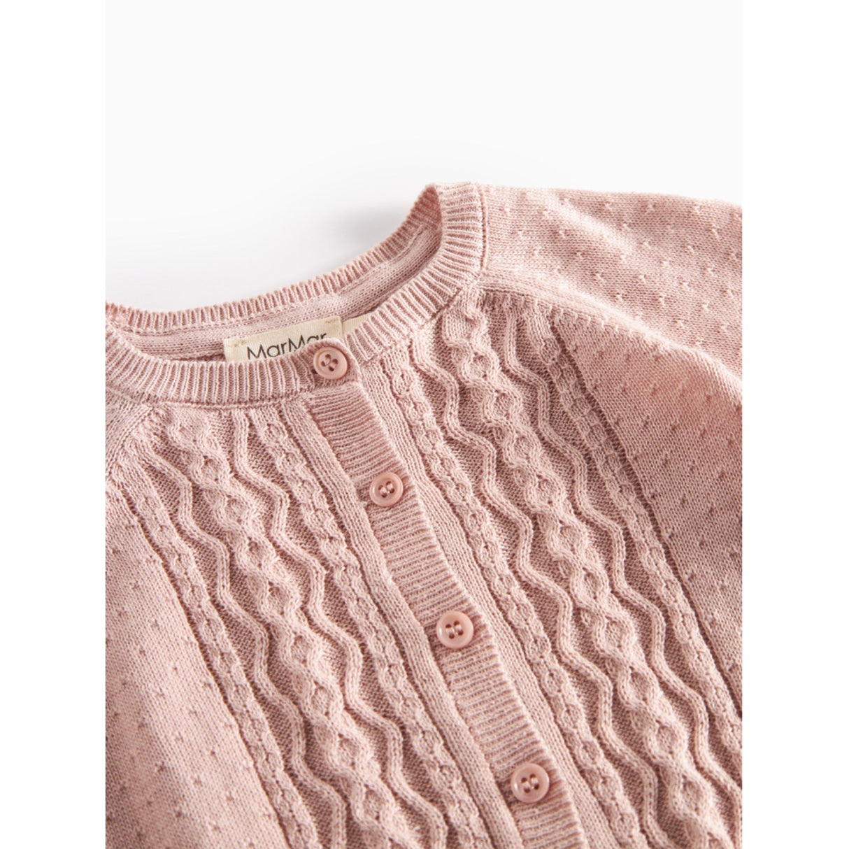 MarMar Modal Mix Cable Faded Rose Totti Strik Cardigan
