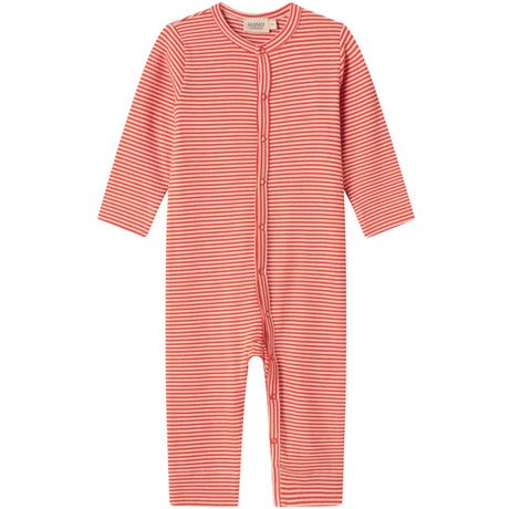 MarMar Modal Fine Rib Red Stripe Ruka Heldragt