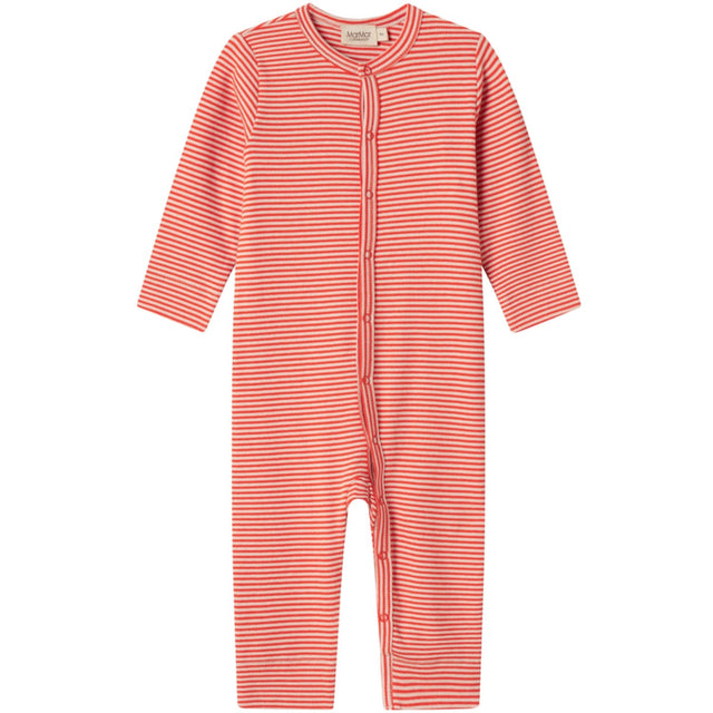 MarMar Modal Fine Rib Red Stripe Ruka Heldragt