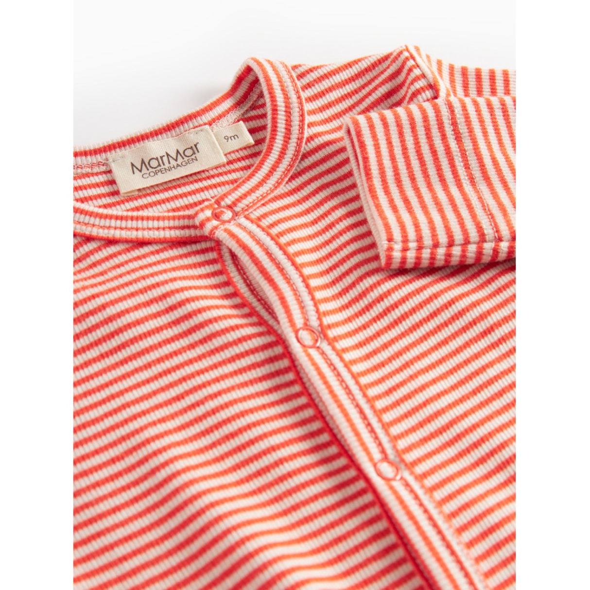 MarMar Modal Fine Rib Red Stripe Ruka Heldragt