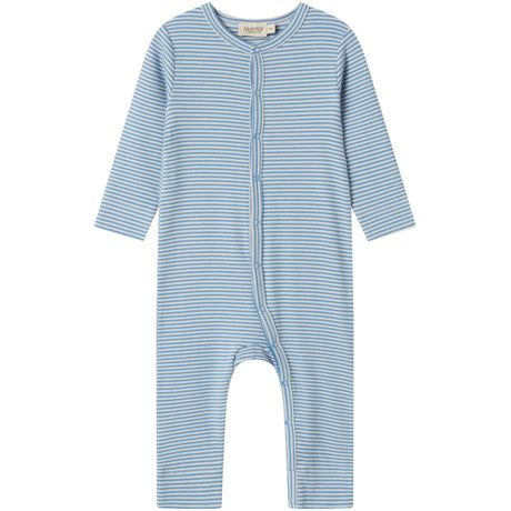 MarMar Modal Fine Rib Blue Stripe Ruka Heldragt