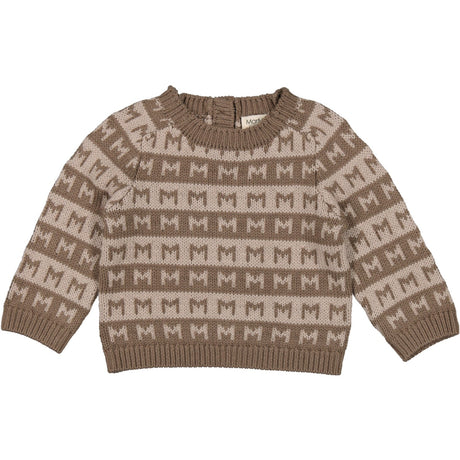MarMar Heavy Knit Pattern Terre Stripe Talmi B Strik Bluse