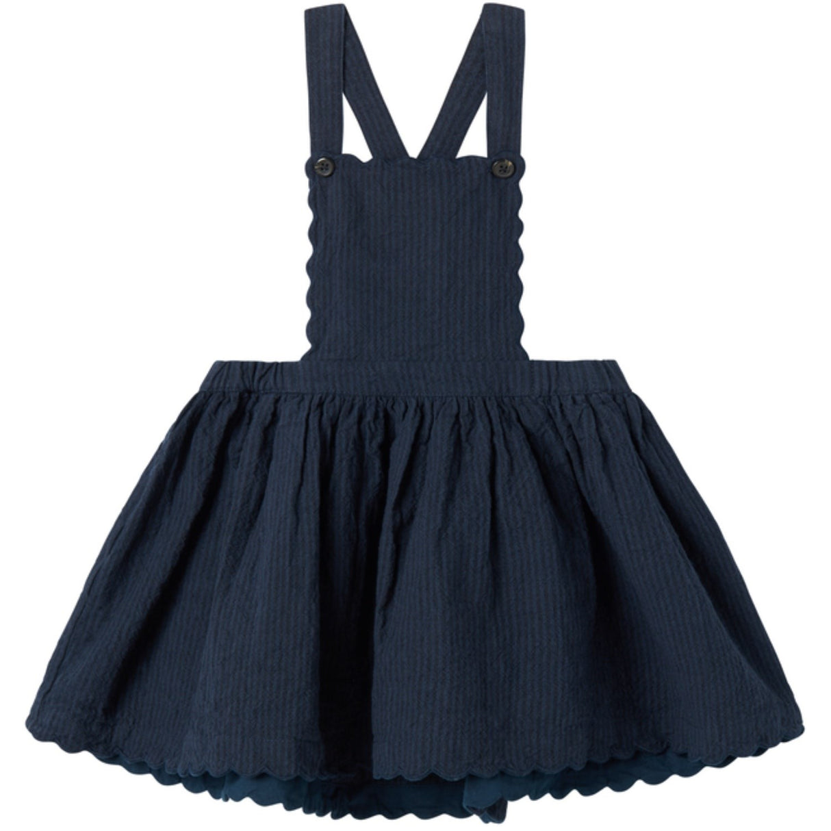 MarMar Chambray Dark Blue Stripe Danara Kjole