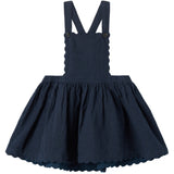 MarMar Chambray Dark Blue Stripe Danara Kjole