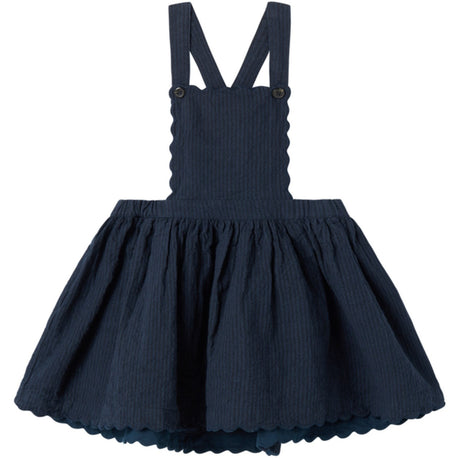 MarMar Chambray Dark Blue Stripe Danara Kjole