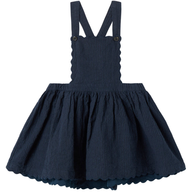 MarMar Chambray Dark Blue Stripe Danara Kjole