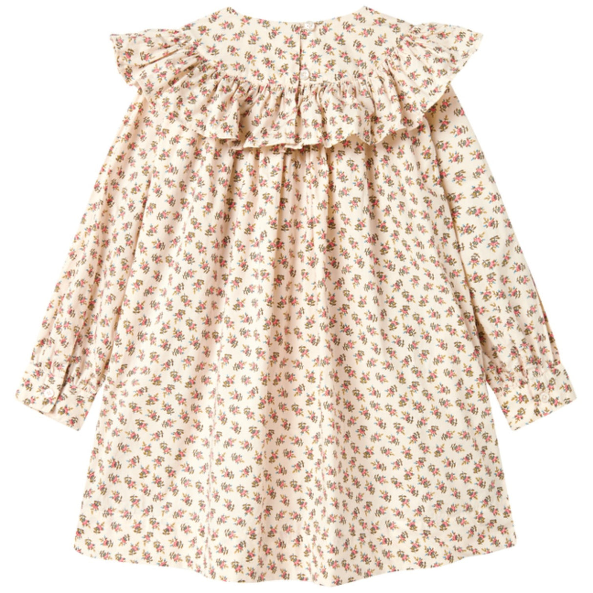MarMar Poplin Japanese Flower Drine LS Kjole