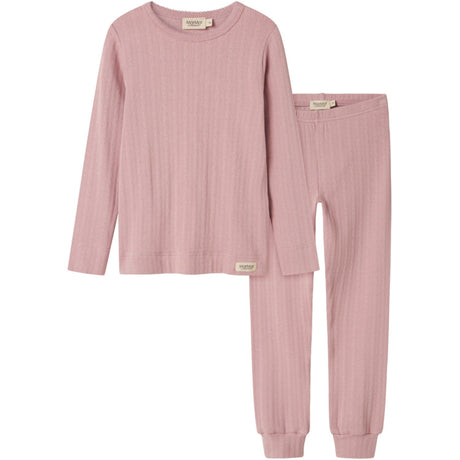 MarMar Modal Pointelle Soft Berry Nattøj