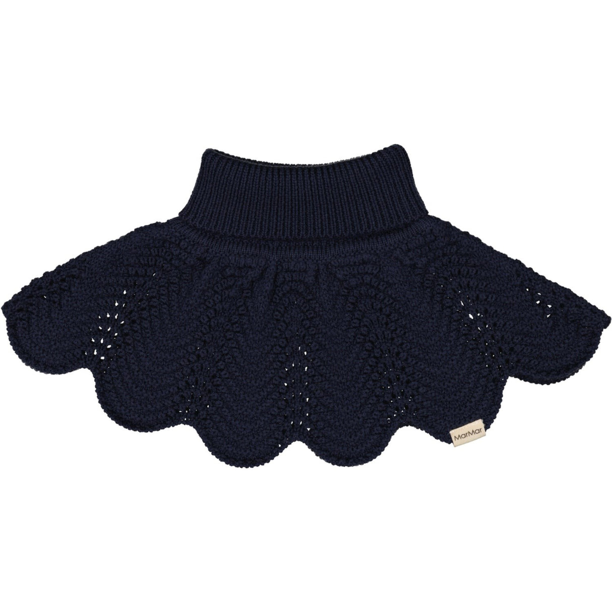 MarMar Light Cotton Wool Lace Ink Strikket Halsedisse