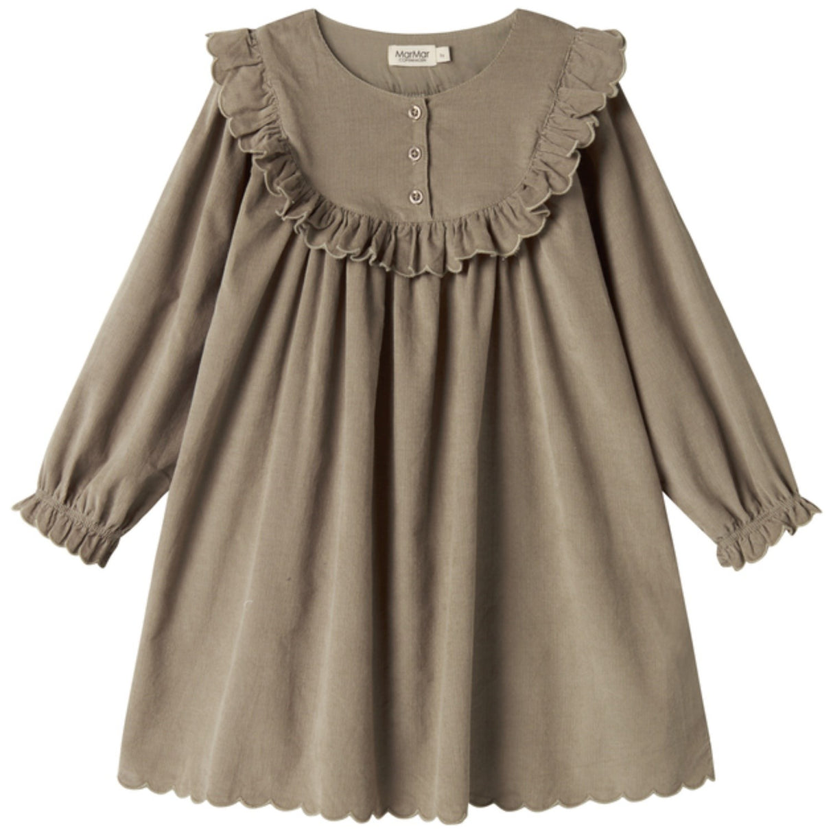 MarMar Fine Cord Mud Delina LS Kjole