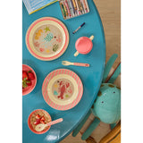 Rice Coral Ocean Print Kids Melamine Ske og Gaffel