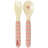 Rice Coral Ocean Print Kids Melamine Ske og Gaffel