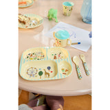 Rice Mint Fun Fair Print Baby Melamine Ske og Gaffel