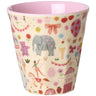 Rice Pink Fun Fair Print Melamine Kids Kop Small 160 Ml