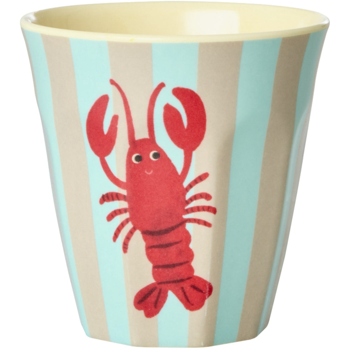 Rice Blue Ocean Print Melamine Kopper Small 6 Pak 160 Ml