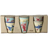 Rice Blue Ocean Print Melamine Kopper Small 6 Pak 160 Ml