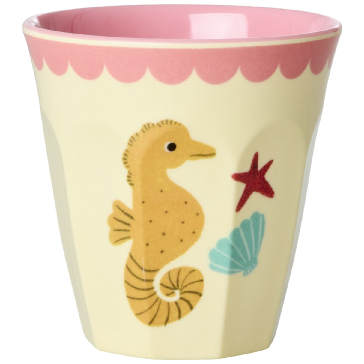Rice Coral Ocean Print Melamine Kopper Small 6 Pak 160 Ml
