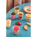 Rice Coral Ocean Print Melamine Kopper Small 6 Pak 160 Ml