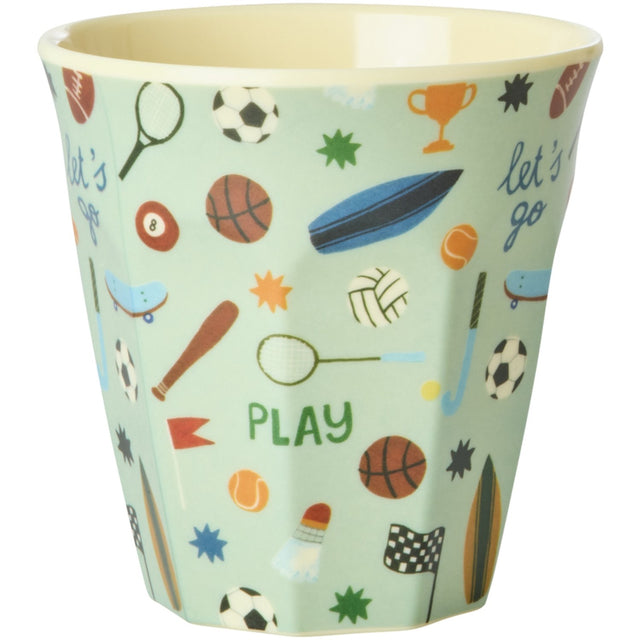 Rice Sports Print Melamine Kop Medium 250 Ml