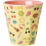 Rice Unicorn Love Print Melamine Kop Medium 250 Ml