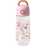 Rice Pink Fun Fair Print Plastic Kids Drikkeflaske 550 Ml