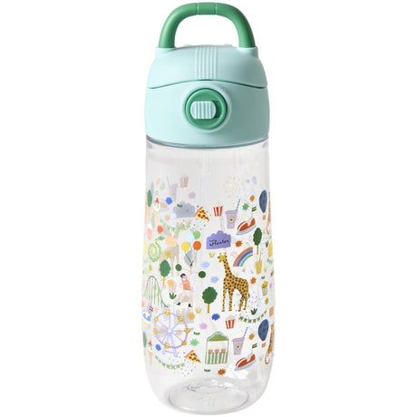 Rice Mint Fun Fair Print Plastic Kids Drikkeflaske 550 Ml