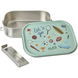 Rice Sports Print Stainless Stål Madkasse Med Bevægelig Opdeler Large 1400 Ml