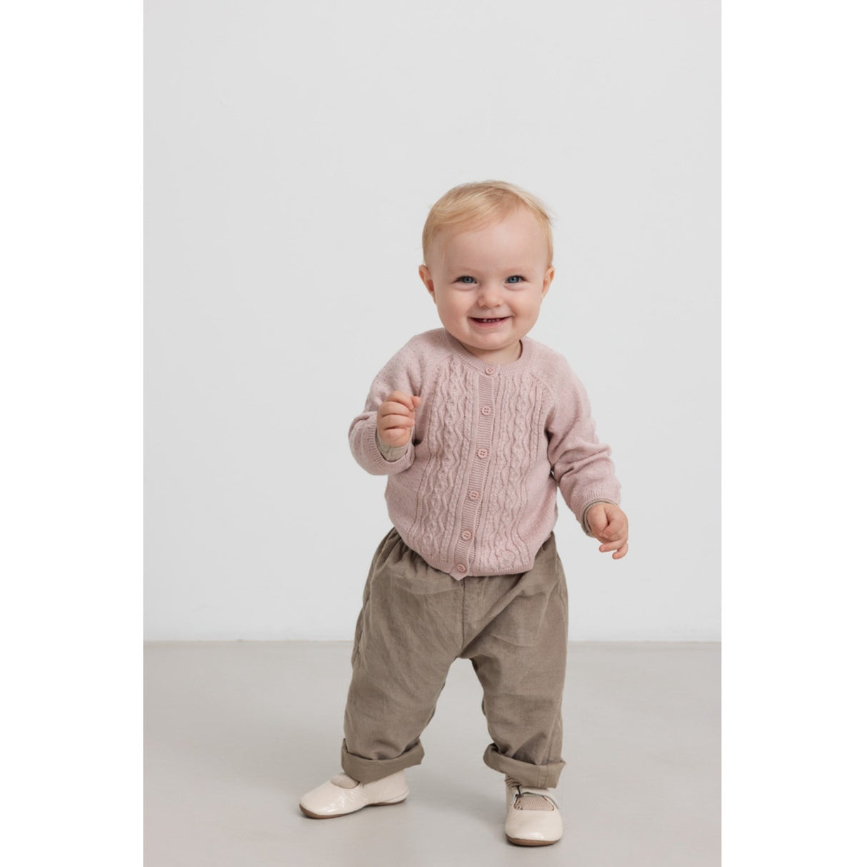 MarMar Modal Mix Cable Faded Rose Totti Strik Cardigan