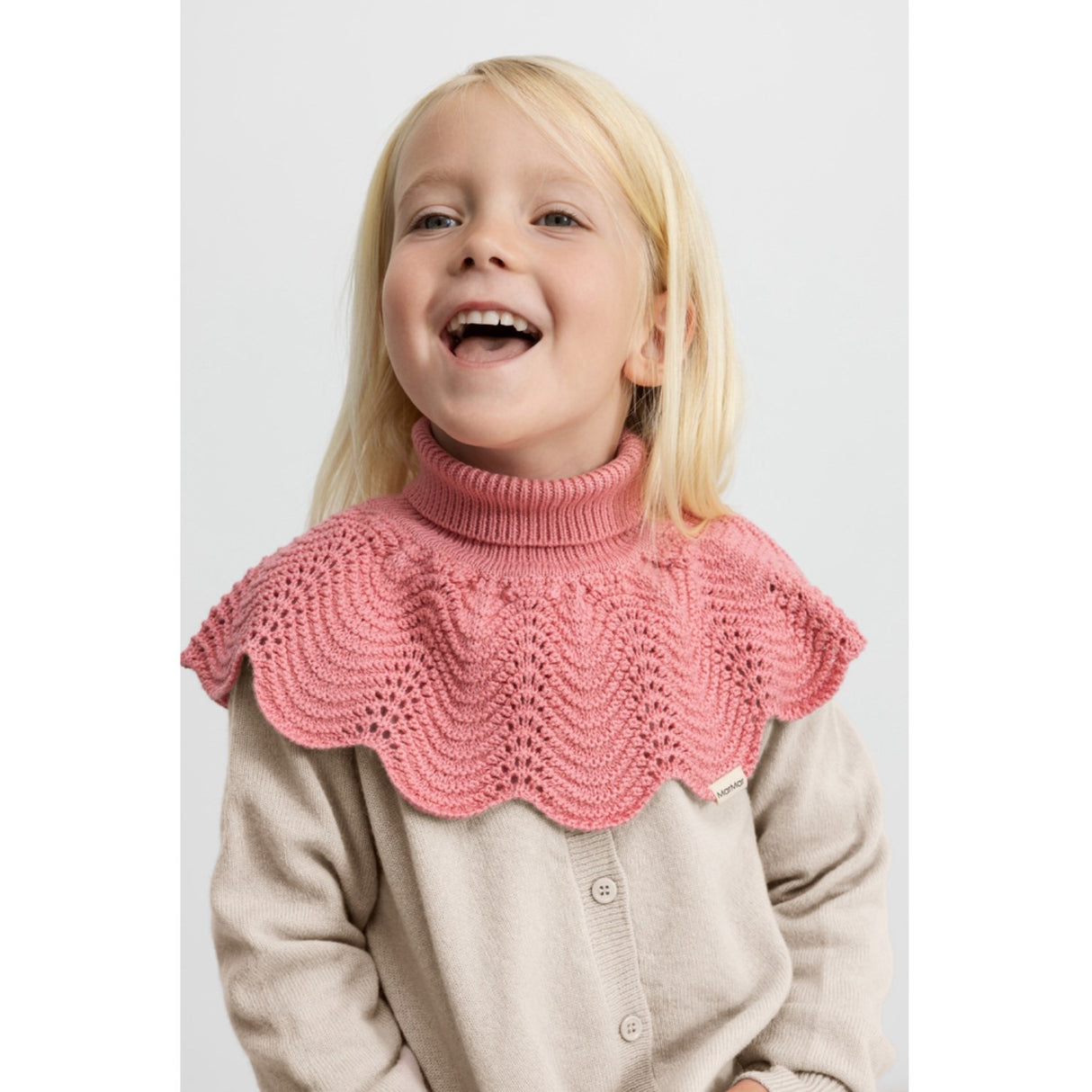 MarMar Light Cotton Wool Lace Raspberry Alani Strikket Halsedisse