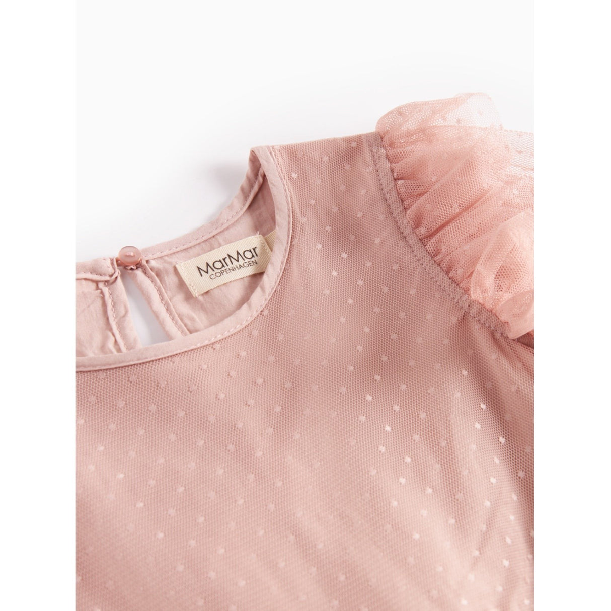 MarMar Tulle Dotty Faded Rose Doth LS Kjole